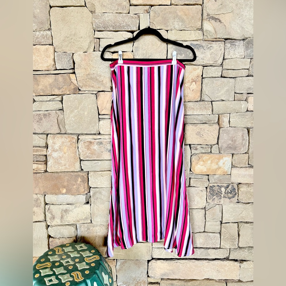 Reformation RARE OG Women's Striped Midi Length Multi Skirt